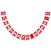 Red Gefeliciteerd Afstudeerder Vlaggetjes (Alle)