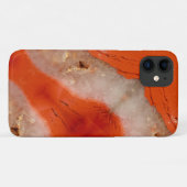Red Gemstone Stone Texture iPhone 11 Coque (Dos (Horizontal))