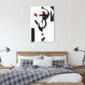 "Red Geo Design" Belle toile d'art (Insitu(Chambre))