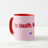 Red Geometric Tax Wealth, Statement Mok (Voorkant links)