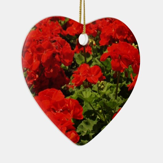 Red Geraniums Ornament (Rechts)