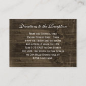 Red Gerber Daisy Wedding Reception Direction Card Informatiekaartje (Achterkant)
