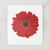 Red Gerber Gerbera Daisy Wedding (Buitenkant ongevouwen)