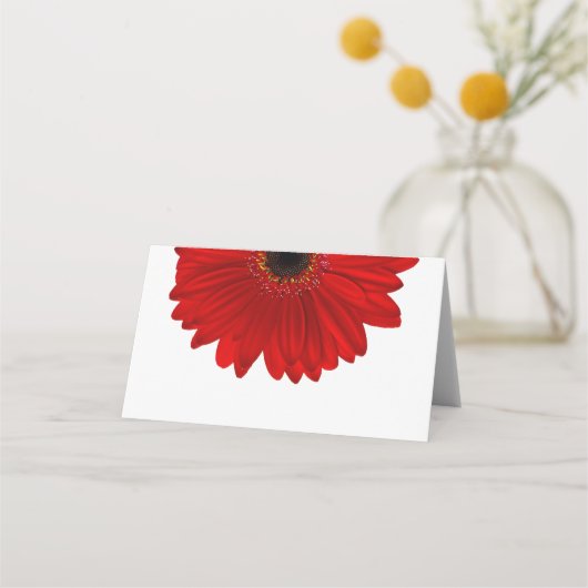Red Gerber Gerbera Daisy Wedding (Achterkant)