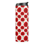 Red Gerbera Daisy Bouquet Thermosbeker (Gedraaid links)