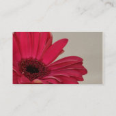 Red Gerbera Daisy Carte de visite (Dos)