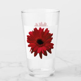 Red Gerbera Daisy Moederdag Glas