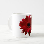 Red Gerbera Daisy Moederdag Koffiemok (Voorkant links)