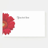 Red Gerbera Daisy Sjabloon Post-it® Notes (Voorkant)