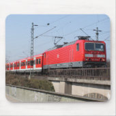 Red German Train Muismat (Voorkant)