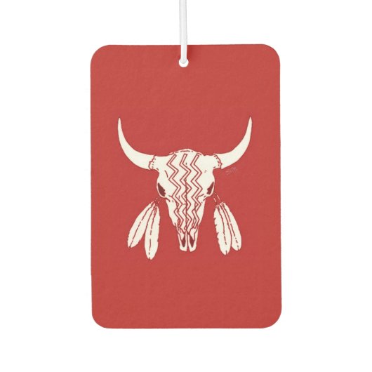 Red Ghost Dance Buffalo auto luchtverfrisser (Voorkant)