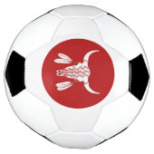 Red Ghost Dance Buffalo cercle balle de football (Tourné)