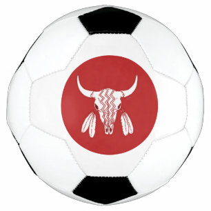 Red Ghost Dance Buffalo cercle balle de football