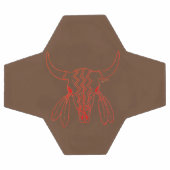 Red Ghost Dance Buffalo ligne balle de football br (Plat)