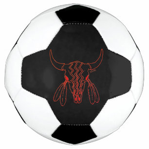 Red Ghost Dance Buffalo ligne balle de football no