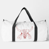 Red Ghost Dance Buffalo ligne blanc sac duffé (Recto)