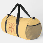 Red Ghost Dance Buffalo ligne tan double sac (Coin droit)