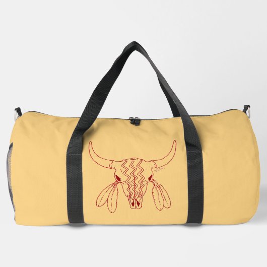 Red Ghost Dance Buffalo ligne tan double sac (Verso)