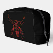 Red Ghost Dance Buffalo lijn zwart dopp kit Toilettasje (Rechterhoek)