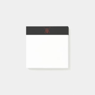 Red Ghost Dance Buffalo lijn zwarte witte noot pad Post-it® Notes