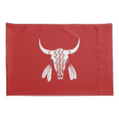 Red Ghost Dance Buffalo paire de taies d'oreillers (Dos-Droit)
