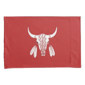 Red Ghost Dance Buffalo paire de taies d'oreillers (devant-Droit)