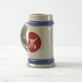 Red Ghost Dance Buffalo stein Bierpul (Voorkant links)