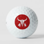 Red Ghost Dance Buffalo Titleist Pro V1 balles de (Recto)