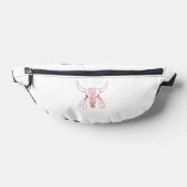 Red Ghost Dance Buffle ligne blanc sac de mamie (Poser)