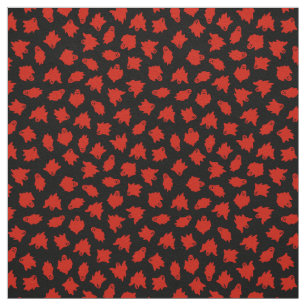 Red Ghost Happy Halloween Modern Stof