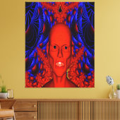 Red Ghoul Canvas Afdruk (Insitu (Woonkamer))