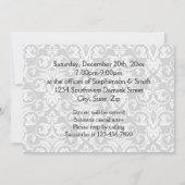 Red Gift Bow Fête Invitation (Dos)