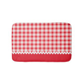 Red Gingham Bath Mat (Voorkant)