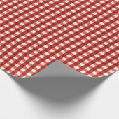 Red Gingham Cadeaupapier (Hoek)