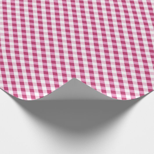 Red Gingham. Cadeaupapier (Hoek)