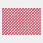 Red Gingham Checks Design Inpakpapier Vel (Voorkant 2)