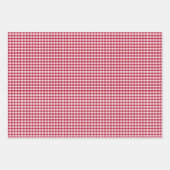 Red Gingham controleert ontwerp Inpakpapier Vel (Voorkant)