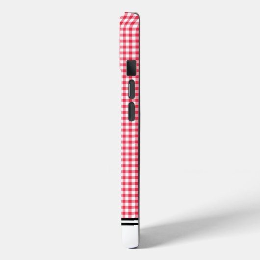 Red Gingham Custom Samsung Case-Mate iPhone Case (Achterkant / Links)