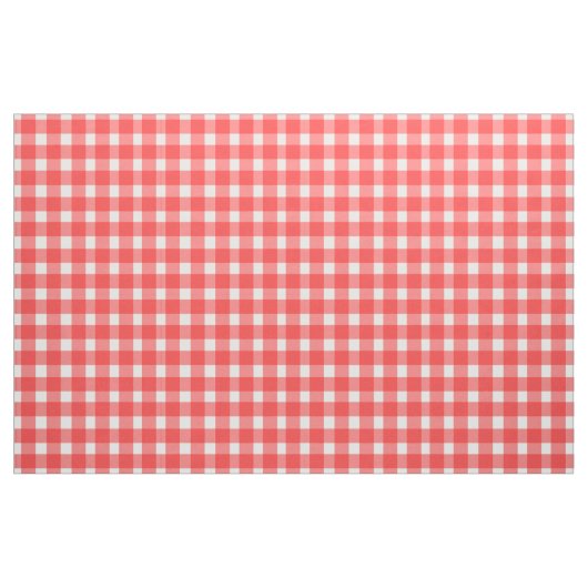 Red Gingham Design Stof (Yard (91,4 cm))