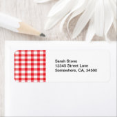 Red Gingham Etiket (Insitu)