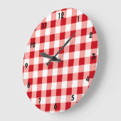 Red Gingham Grote Klok (Hoek)