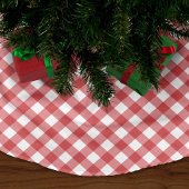 Red Gingham Kerstboom Rok