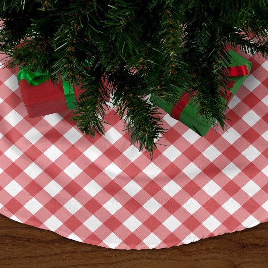 Red Gingham Kerstboom Rok