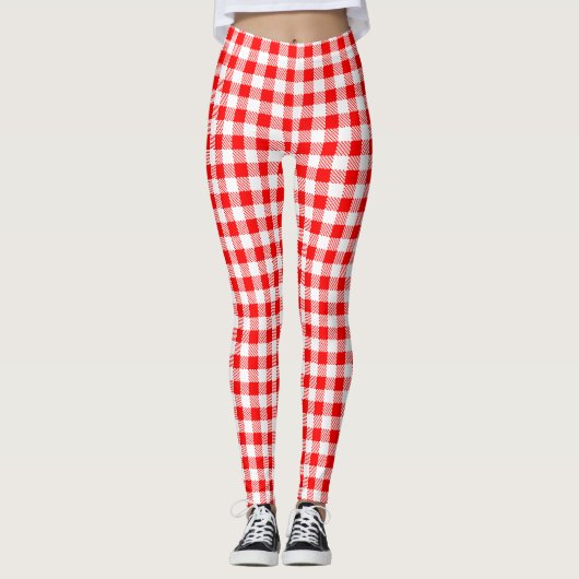 Red Gingham Leggings (Voorkant)