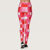 Red Gingham Mosaic Leggings (Achterkant)