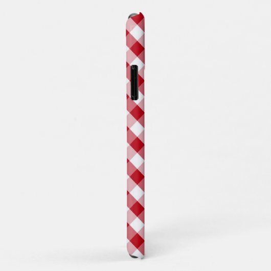 Red Gingham Pattern Case-Mate iPhone Case (Achterkant/rechts)