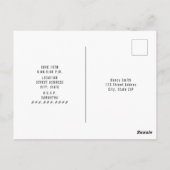 Red Gingham Pig Burlap Birthday Bbq Briefkaart (Achterkant)