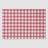 Red Gingham Plaid Tissuepapier (Voorkant)
