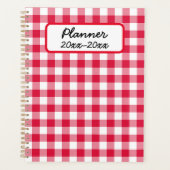 Red Gingham Planner (Voorkant)