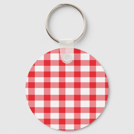 Red Gingham Sleutelhanger (Voorkant)